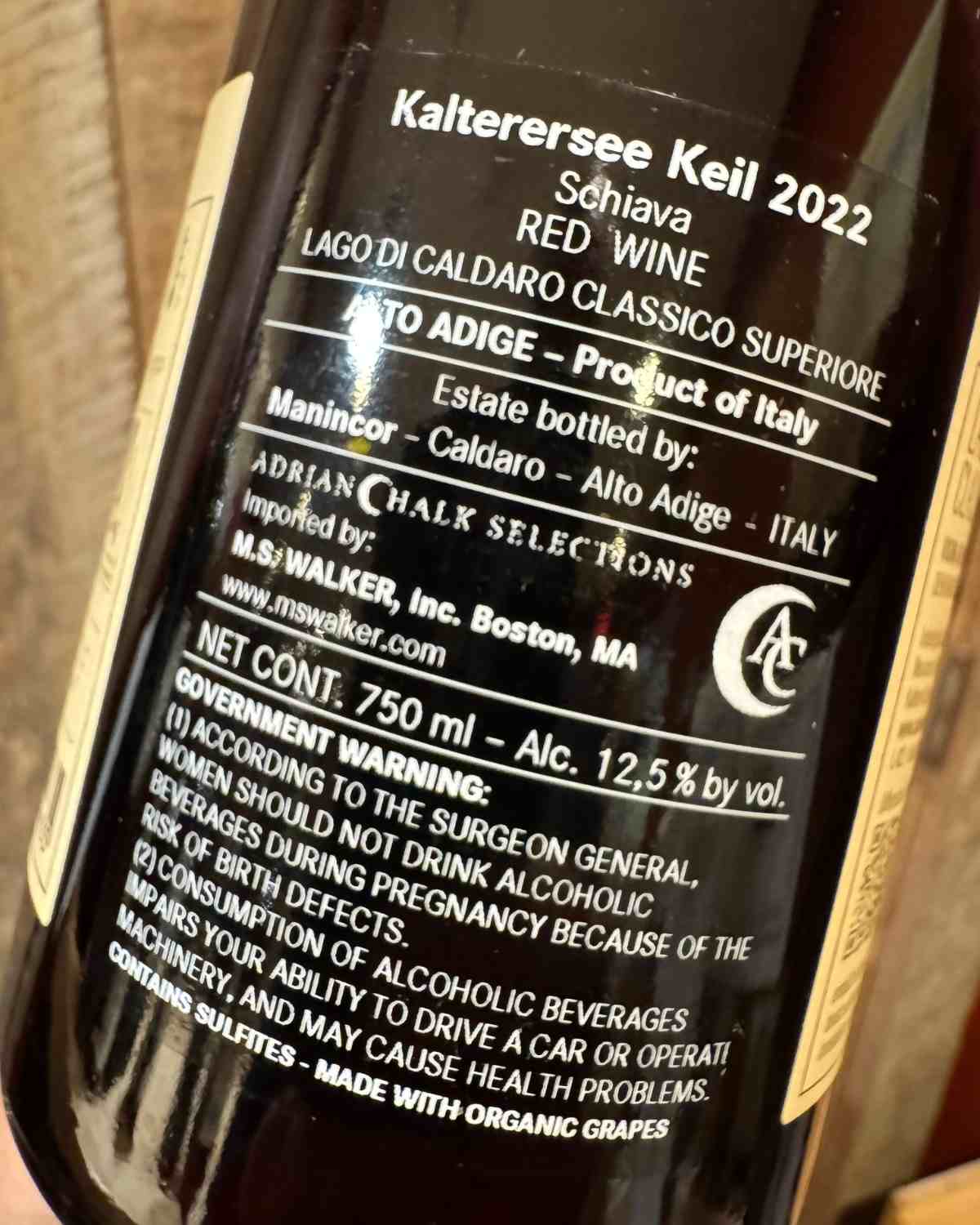 Manincor Kalterersee Keil Schiava 2022