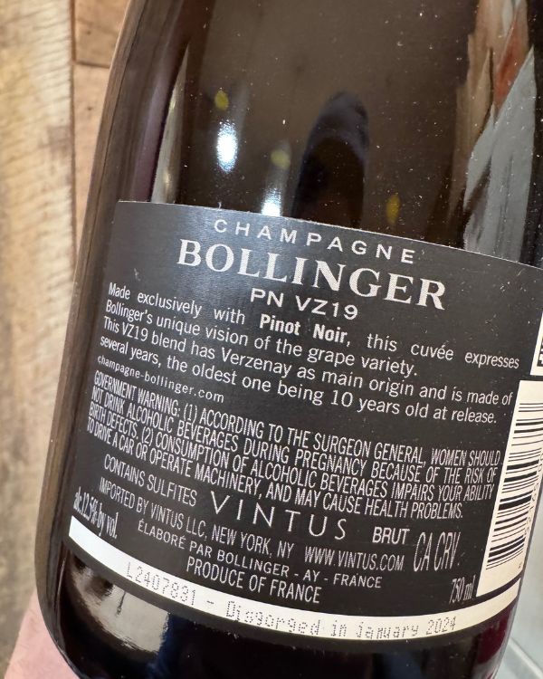 Champagne Bollinger PN VZ19 NV - Image 2