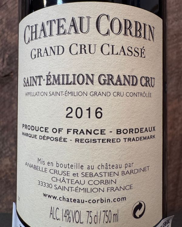 Château Corbin Saint-Emilion 2016 - Image 2