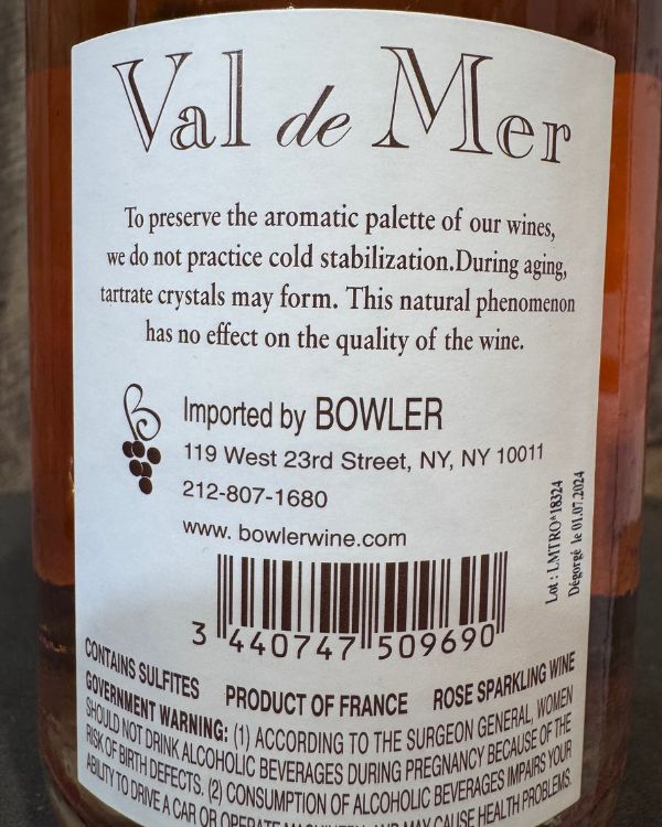 Patrick Piuze Val de Mer Brut Rose NV - Image 2