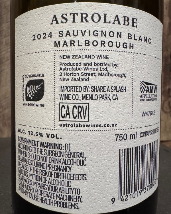 Astrolabe Sauvignon Blanc 2024 - Image 2