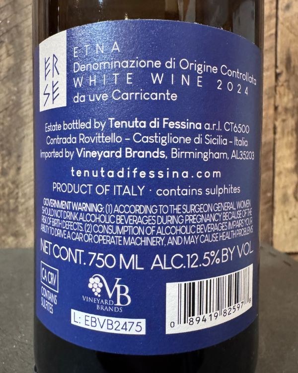 Tenuta Di Fessina Erse Etna Bianco 2024 - Image 2