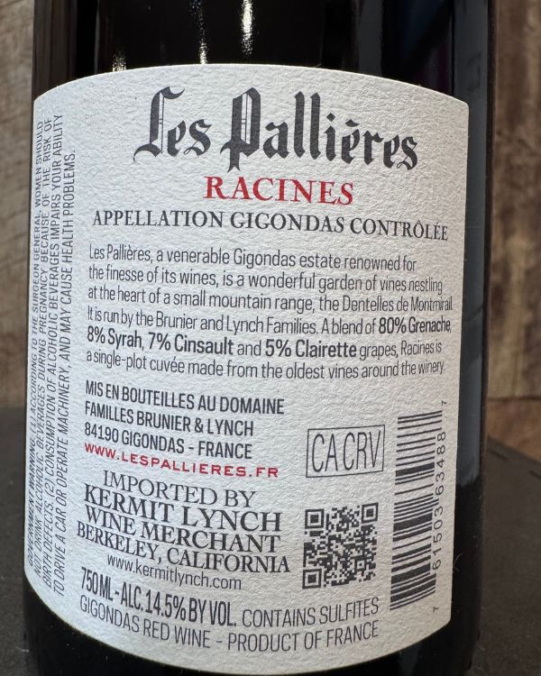 Domaine Les Pallieres Gigondas Racines 2022 - Image 2