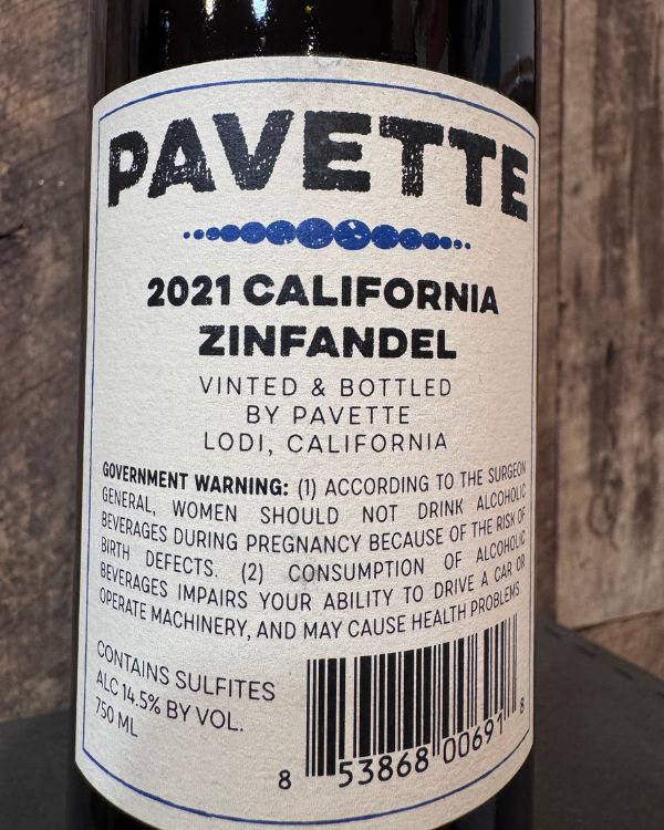 Pavette Zinfandel 2021 - Image 2