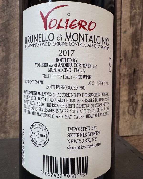 Voliero Brunello di Montalcino 2017 - Image 2
