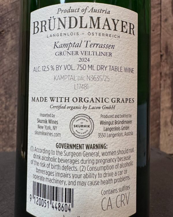 Bründlmayer Grüner Veltliner Kamptal Terrassen 2024 - Image 2