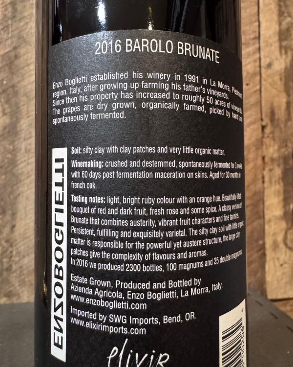Enzo Boglietti Barolo Brunate 2016 - Image 2